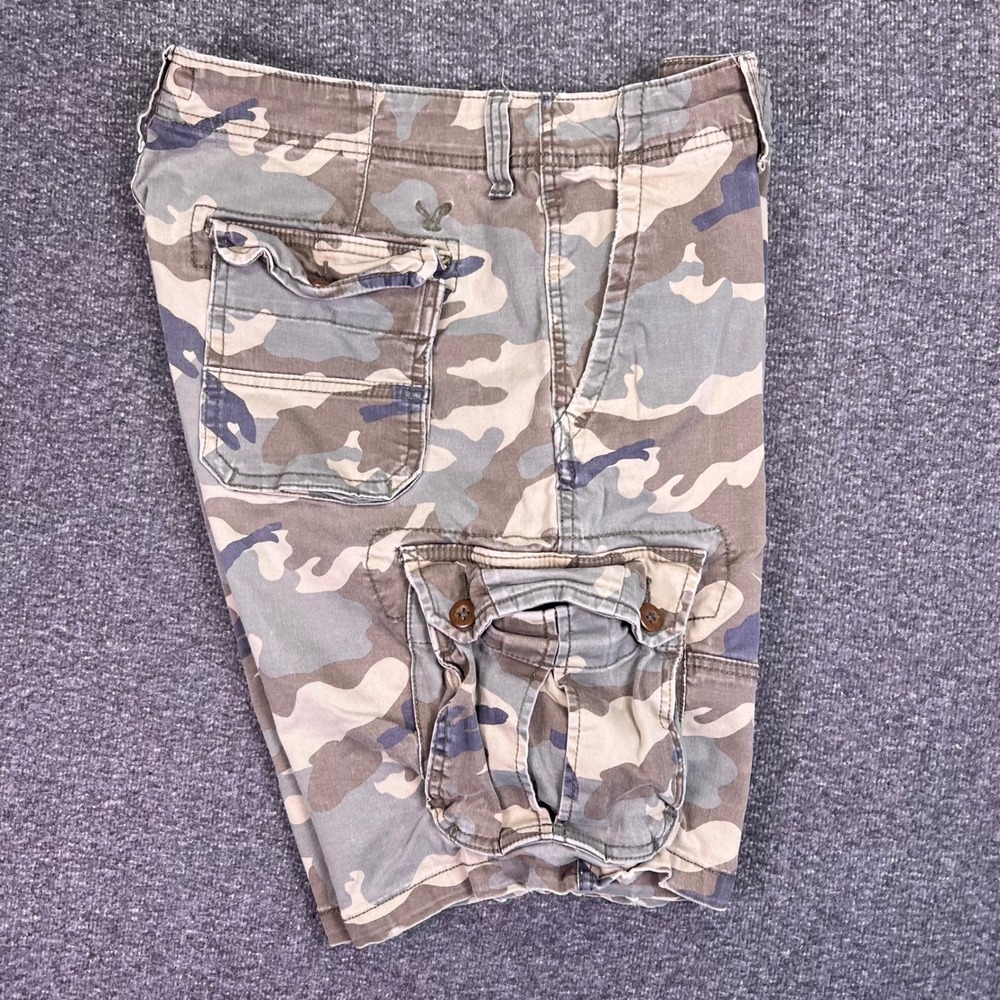 American Eagle Cargo Shorts Mens 36 Camo Classic Outdoor Flex Utility Fits34x10 - Picture 7 of 10
